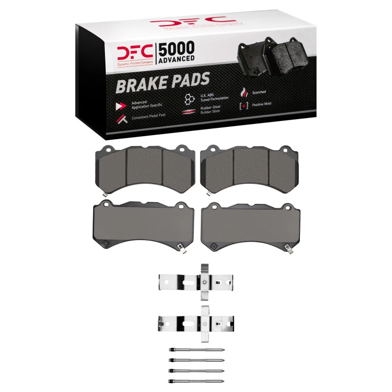 DFC 12-25 Dodge Charger Front 5000 Advanced Low Metallic Brake Pads and Hardware Kit