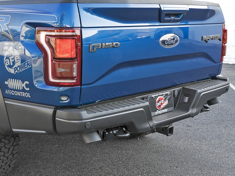 aFe MACH Force-Xp Kat-Back-Auspuff mit Dual Hi-Tuck-Tipps Schwarz 17-18 Ford F-150 Raptor V6-3.5L (tt)