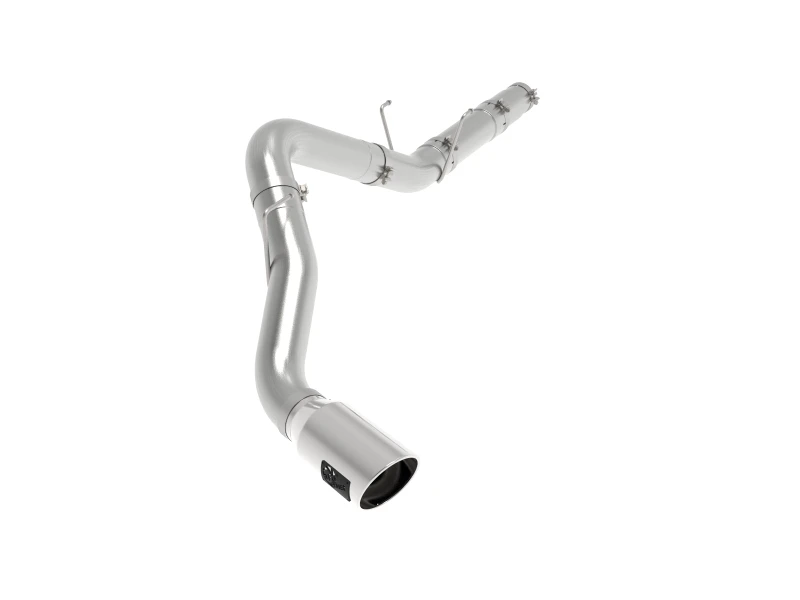 aFe ATLAS 5 Zoll DPF-Back Alum Stahl Auspuff-System mit polierter Spitze 19-20 Ram Diesel Trucks L6-6.7L (td)