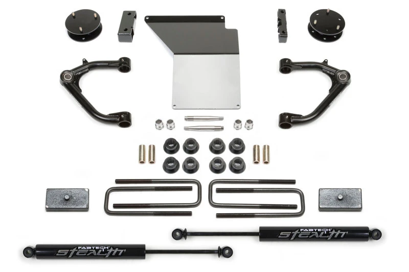 Fabtech 07-18 GM K1500 4 Zoll Uniball UCA System mit Rear Stealth Shocks