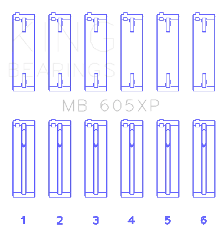 King Engine Bearings 92-94 Audi S4 2.3L/2.5L 5 Cyl Crankshaft Main Bearing Set