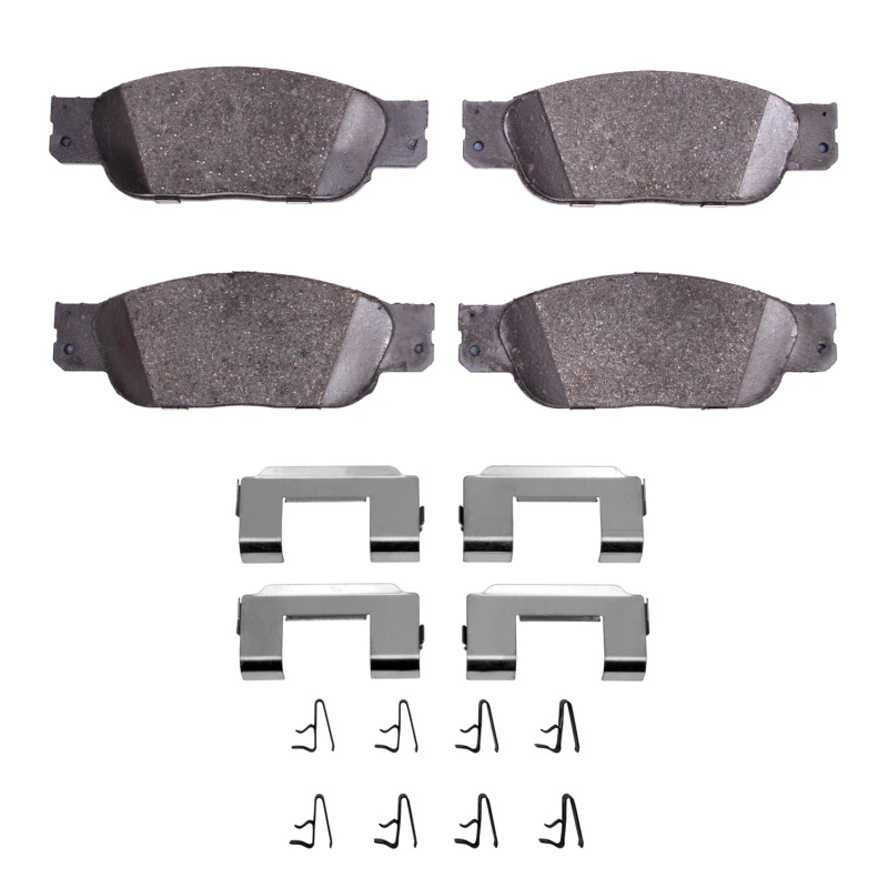 DFC 00-02 Jaguar S-Type Front 5000 Advanced Low Metallic Brake Pads and Hardware Kit
