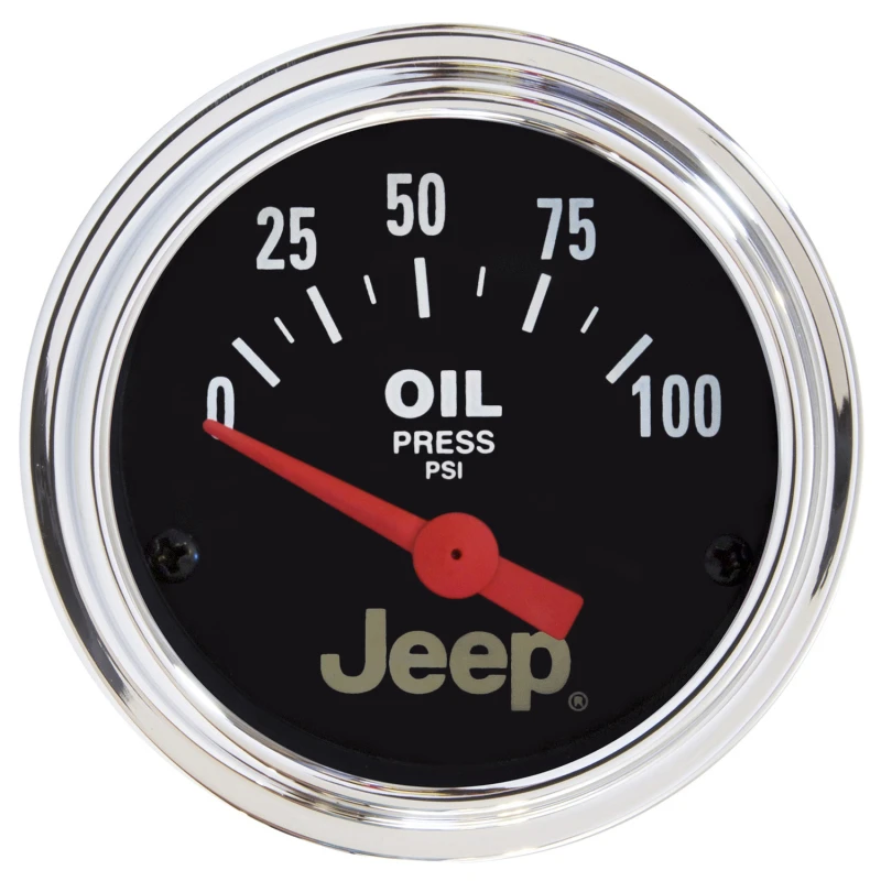 Autometer Jeep 52mm 0-100 PSI Short Sweep Electronic Oil Pressure Gauge