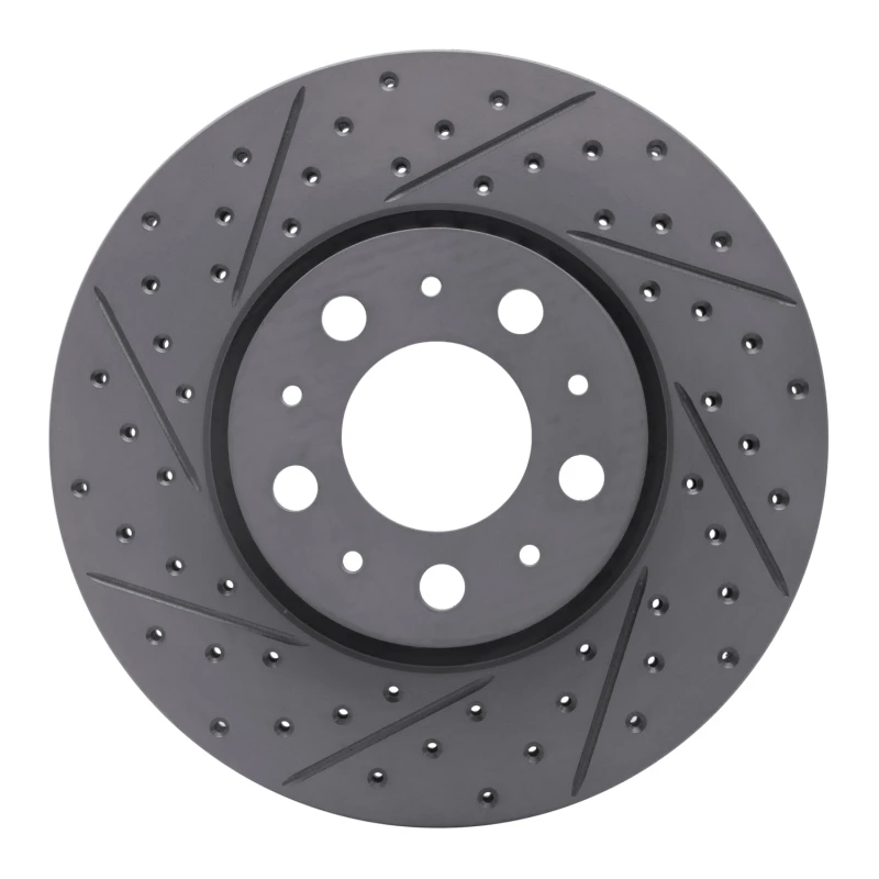 DFC 99-09 Volvo S80 Front Left Drilled & Slotted Geoperformance Rotor