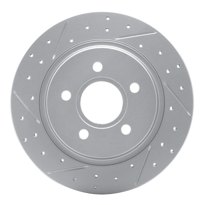DFC 04-13 Volvo V50 Rear Left Drilled & Slotted Geoperformance Rotor