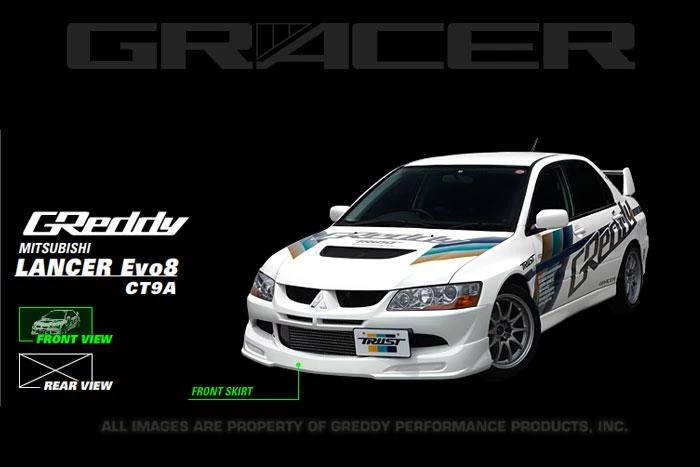 GReddy Frontlip Spoiler für 2003–2005 Mitsubishi Evolution VIII