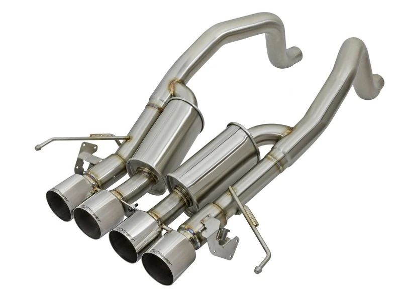 aFe MACHForce XP 3in-2 1/2in Axle Back 304SS Auspuffanlage mit polierten Endrohren für Chevy Corvette Z06