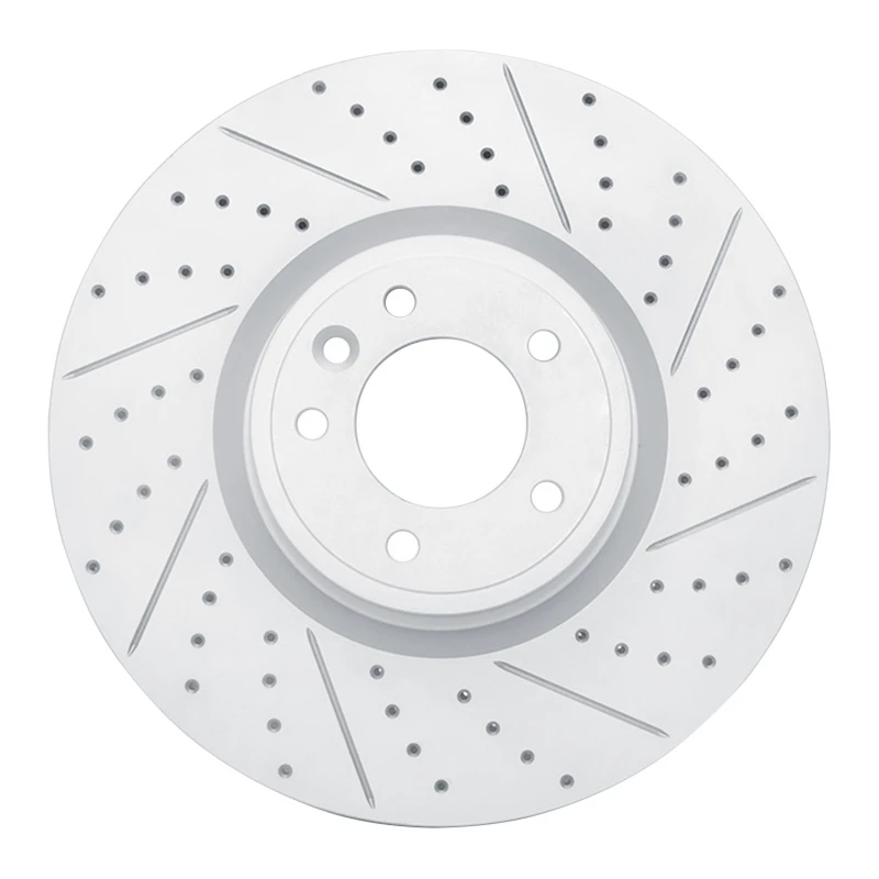 DFC 18-25 Land Rover Defender 90 Front Right Drilled & Slotted Geoperformance Rotor