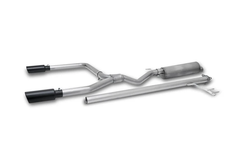 Gibson 17-20 Honda Ridgeline 3.5L Black Elite Dual Split Cat-Back Auspuff - Edelstahl