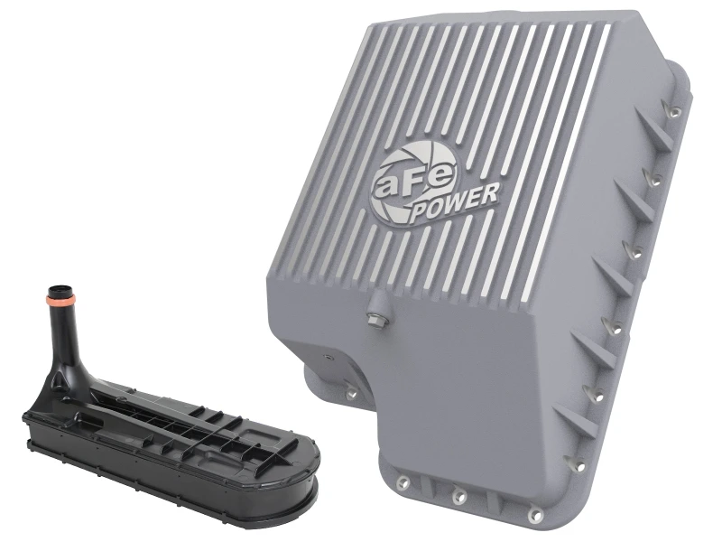 aFe Transmission Pan (Raw); Ford Diesel Trucks 03-10 V8-6.0/6.4L (td)