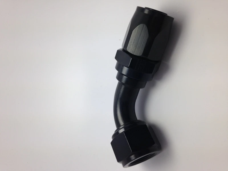 Fragola -10AN Nut x -12AN Hose Reducing Hose End 60 Degree - Black