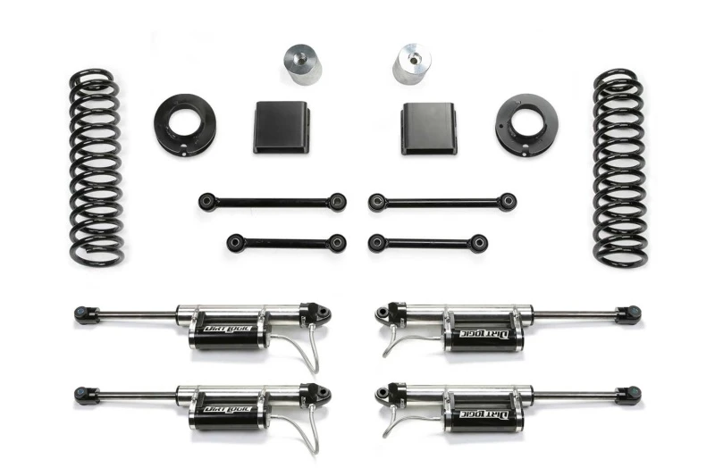Fabtech 20-21 Jeep JT 4WD Gas 3 Zoll Sport-System mit Dl Resi