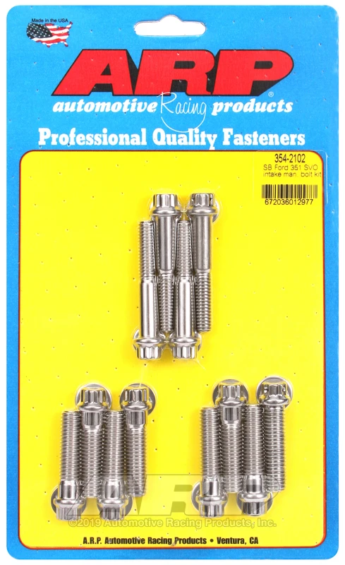 ARP SB Ford 351 SVO Einlasskrümmerschrauben-Kit für Ford 351 SVO