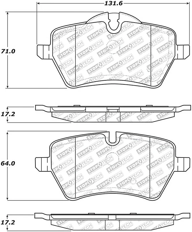 StopTech Street Select Brake Pads - Front