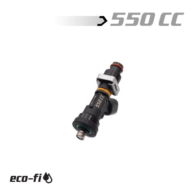 BLOX Racing Eco-Fi Street Injectors 550cc/min w/1/2in Adapter for Honda B/D/H Series (Single Injector)