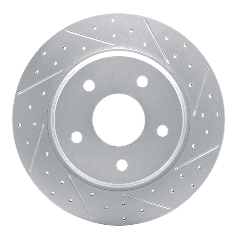 DFC 08-16 Chrysler Town & Country Rear Right Drilled & Slotted Geoperformance Rotor