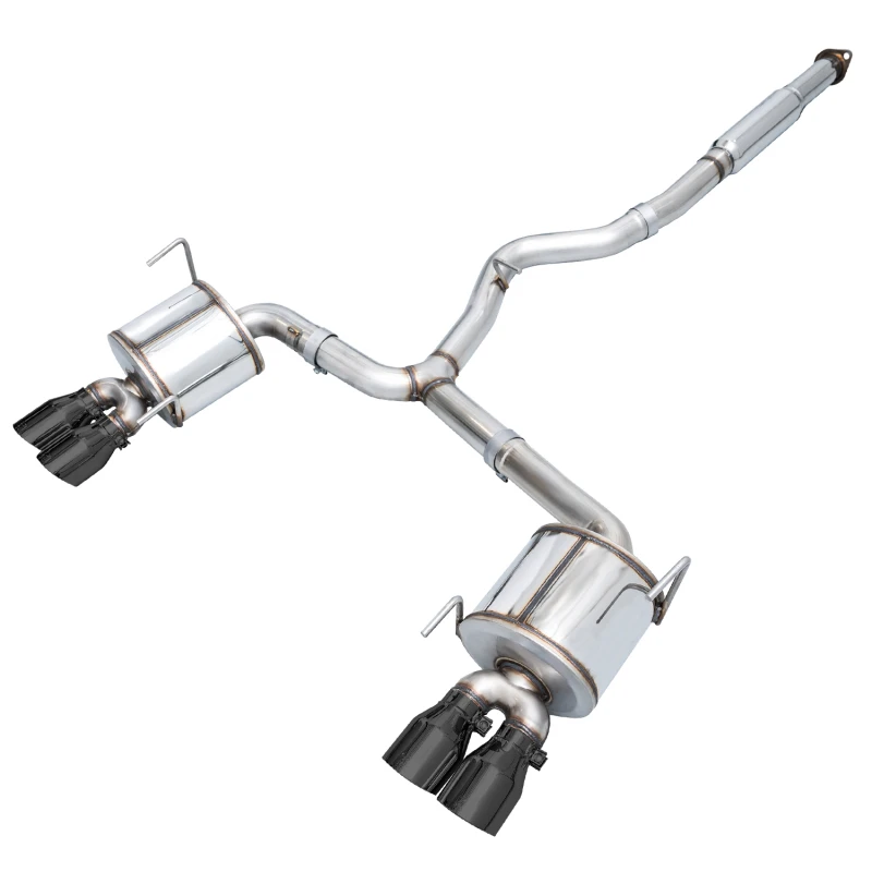 AWE Tuning Sedan Touring Edition Exhaust - Diamond Black Tip (102mm) for Subaru STI VA / WRX GV / STI GV
