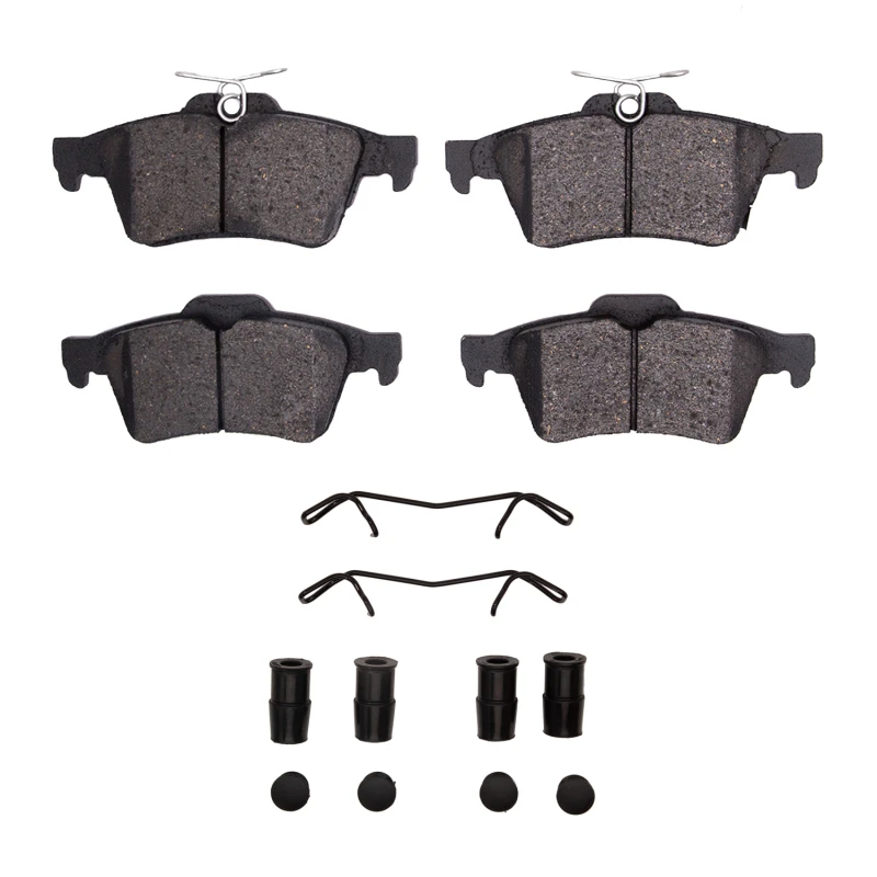 DFC 16-18 Ford Focus Rear 5000 Advanced Low Metallic Brake Pads and Hardware Kit