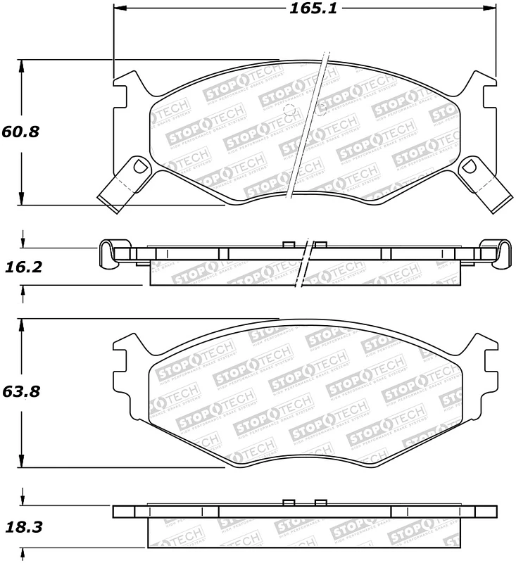 StopTech Street Brake Pads - Front
