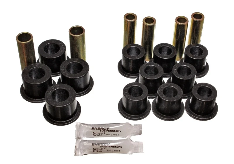 Energy Suspension 06/86-97 Nissan 720/Hardbody P/U 4WD Schwarzes Blattfedergelenk-Set