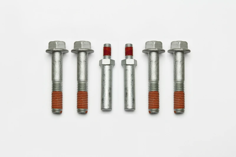 Wilwood bolt kit 1/2-13X2.75 LG hfcs silver epoxy 1193-S 4PK W/STEERING stop