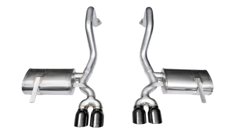 Corsa 1997-2004 Chevrolet Corvette C5 Z06 5,7L V8 Xtreme Axle-Back-Auspuffanlage mit schwarzen Endrohren