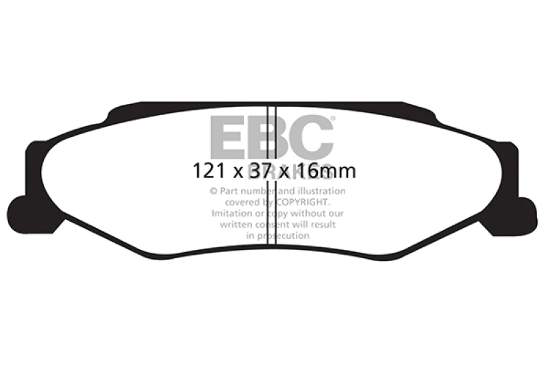 EBC 03-04 Cadillac XLR 4.6 Bluestuff Rear Brake Pads