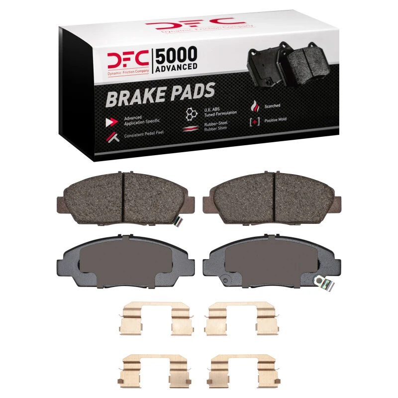 DFC 92-96 Honda Prelude Front 5000 Advanced Ceramic Brake Pads and Hardware Kit