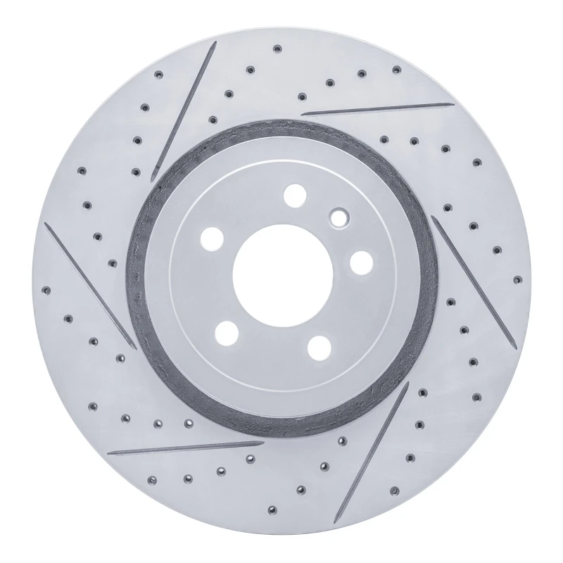 DFC 14-23 Dodge Charger Front Left Drilled & Slotted Geoperformance Rotor