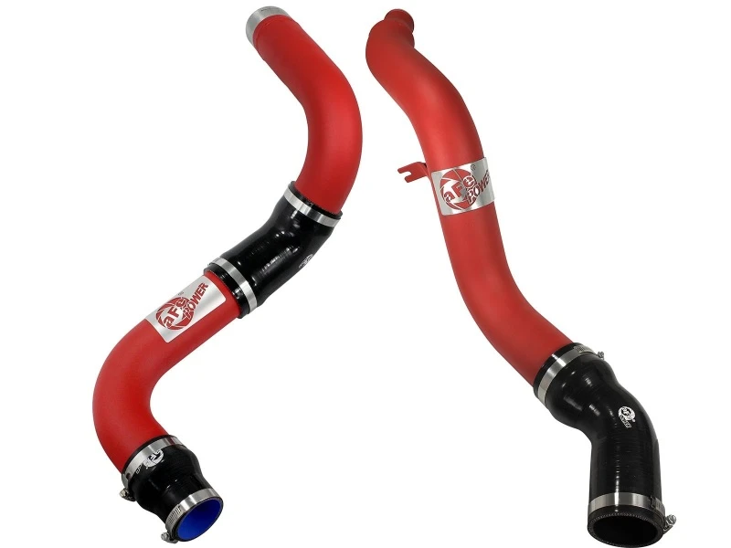 aFe Bladerunner 3 Zoll Rote Intercooler Hot und Cold Side Tubes 14-15 Dodge Ram 1500 EcoDiesel V6 3.0L