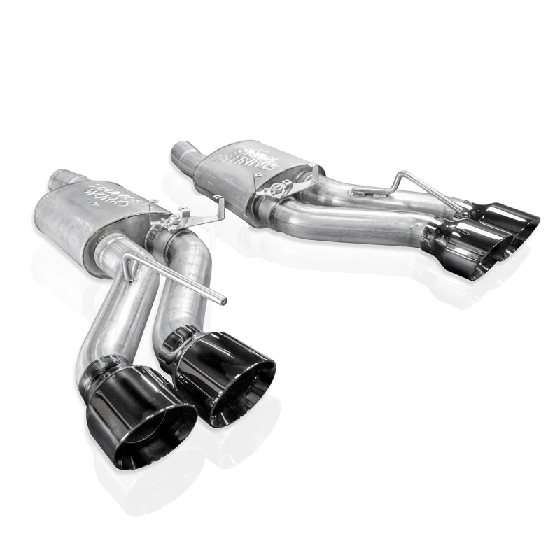 Stainless Works 22-25 Cadillac CT5-V Blackwing Axleback Exhaust - Black Chrome Tips