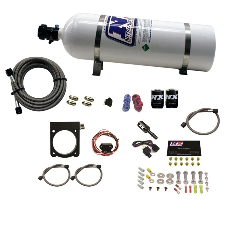nitrous-express_20971-15-679430fbc175d Nitrous Express Dodge 3.6L V6 Nitrous-Platten-Kit (50-200PS) mit 15lb-Flasche