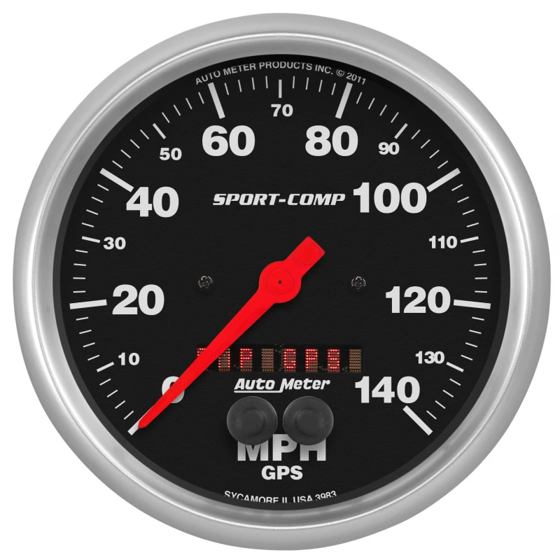 AutoMeter-Geschwindigkeitsanzeige 5 Zoll 140 Meilen pro Stunde GPS Sport-Comp
