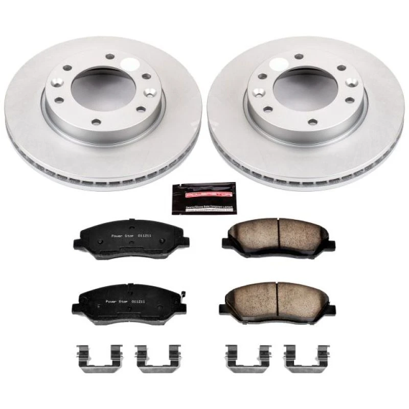 powerstop_CRK4664-67945cbe7b82c Power Stop 07-08 Hyundai Entourage Front Z17 Evolution Geomet Coated Brake Kit