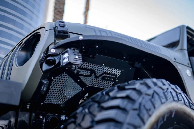 DV8 Offroad 2018+ Jeep Wrangler JL Front Inner Fenders - Black