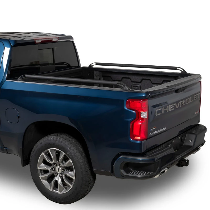 Putco 99-06 Chevy SIlverado - 6,5ft Bett (01-05 HD) Locker Seitenleisten - Schwarz Pulverbeschichtet