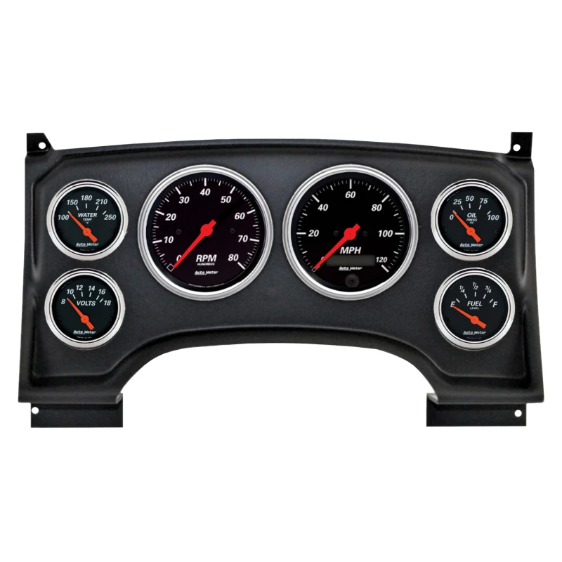 Autometer Designer Black Direct Fit Dash Kit 94-97 Chevy S10 Truck (2 x 3-3/8in. / 4 x 2-1/16in.)