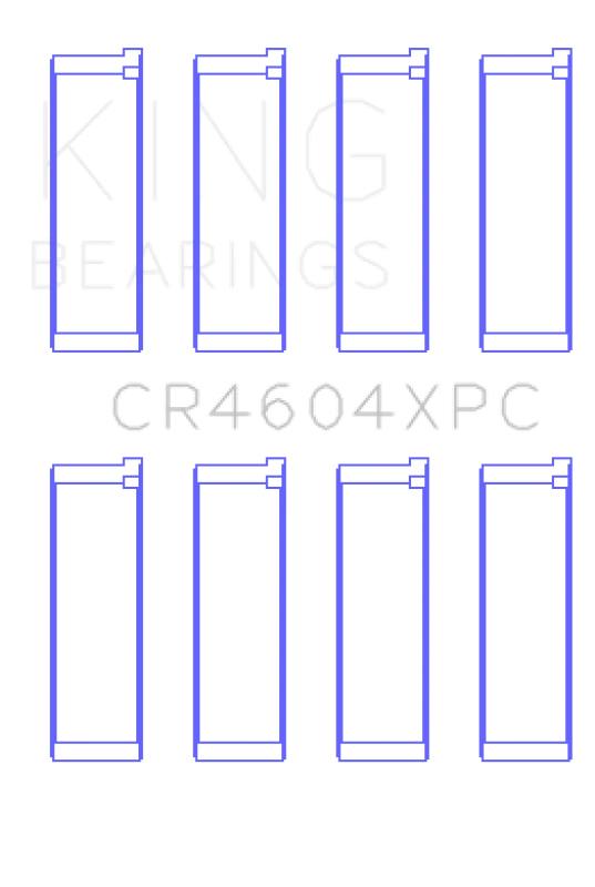 King Ford 2.3L Duratec Mazda L3-VDT MZR Turbo (Size 0.25) pMaxKote Coated Connecting Rod Bearing Set
