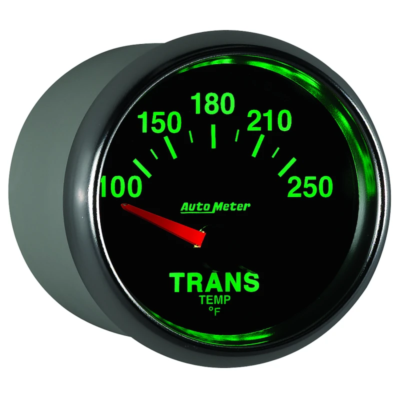 Autometer GS 52mm 100-250 Degree F Short Sweep Electronic Transmission Temperature Gauge