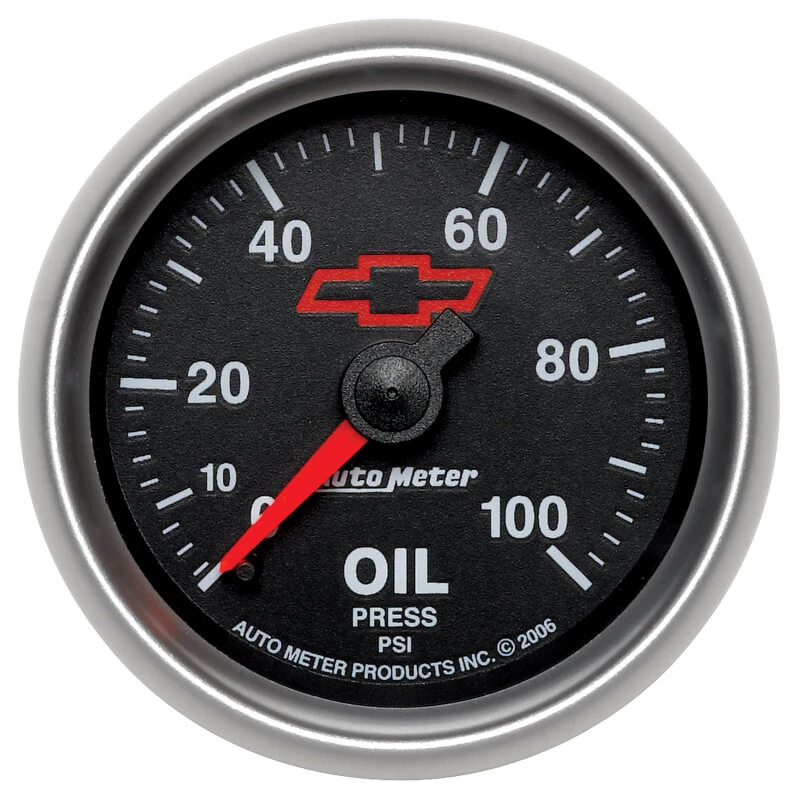 Autometer Sport-Comp II GM 52mm 0-100 PSI Mechanical Oil Pressure Gauge