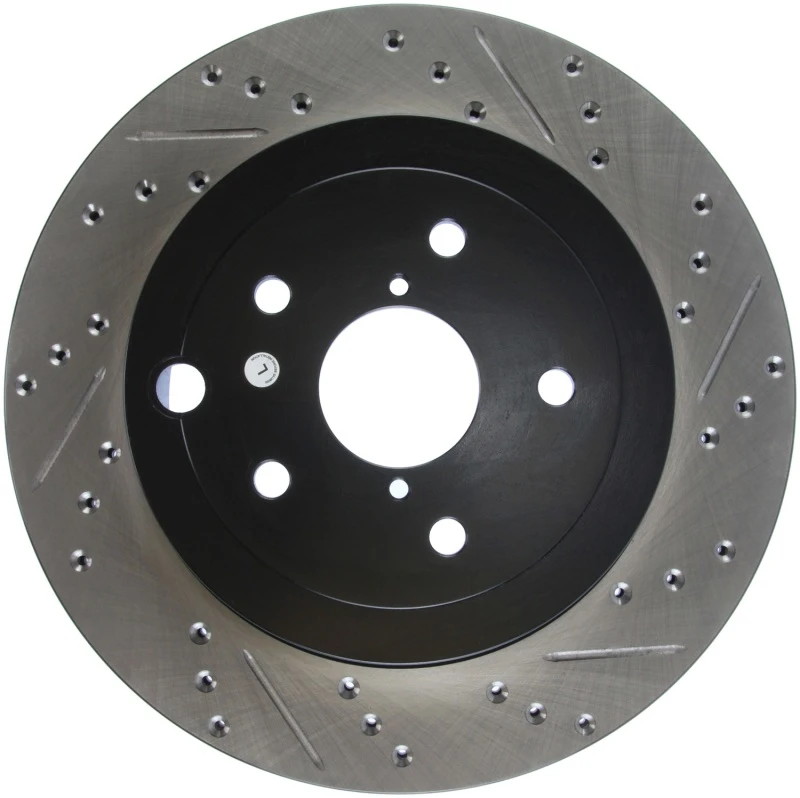 StopTech Slotted & Drilled Sport Brake Rotor for 08+ Subaru STI (Will Not Fit 05-07)