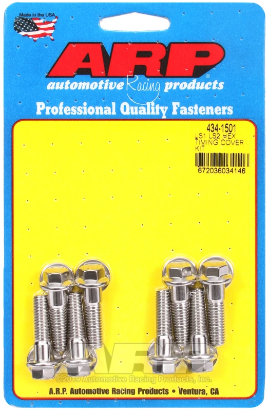 ARP LS1 LS2 SS Hex Timing Cover Bolt Kit für GM LS1/LS2 Motoren