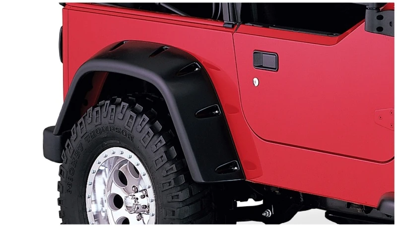 Bushwacker 97-06 Jeep TJ Max Pocket Style Flares 2-teilig - Schwarz