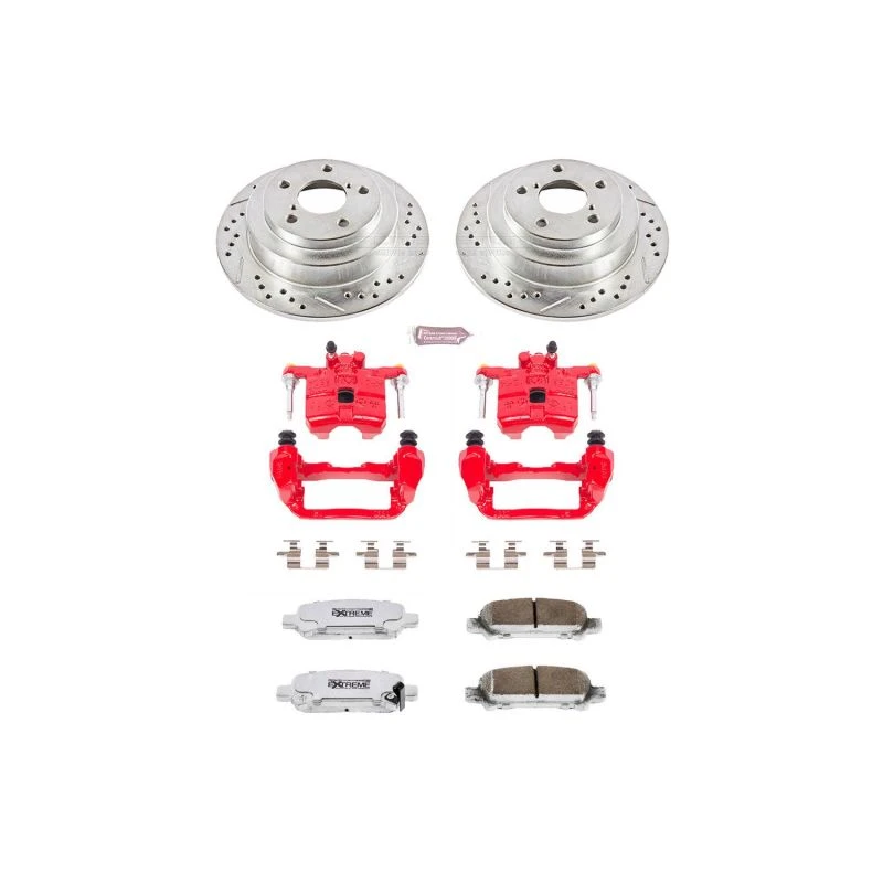 Power Stop Rear Z26 Street Warrior Brake Kit w/Calipers for 98-03 Subaru Forester