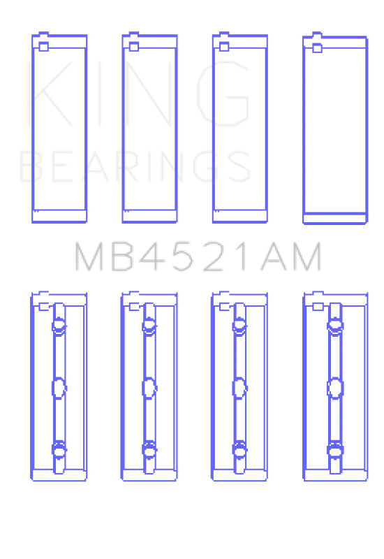 King Engine Bearings Mercedes Benz M 272.911 / M 272.920 Crankshaft Main Bearing Set