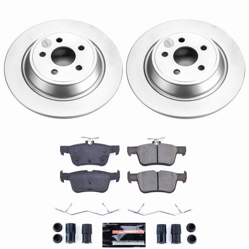 Power Stop 22-24 Ford Edge Rear Z23 Coated Brake Kit