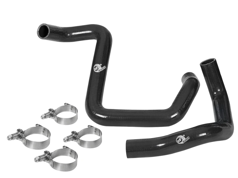 aFe BladeRunner Silikon-Kühlwasser-Schlauch-Kit 12-18 Jeep Wrangler (JK) V6 3.6L - Schwarz