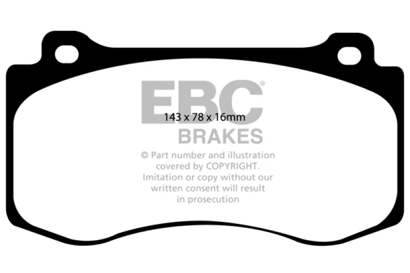 ebc_DP51764NDX-67931f709b98a EBC 05-10 Chrysler 300C 6.1 SRT8 Yellowstuff Front Brake Pads (Excl 6 Piston Calipers)