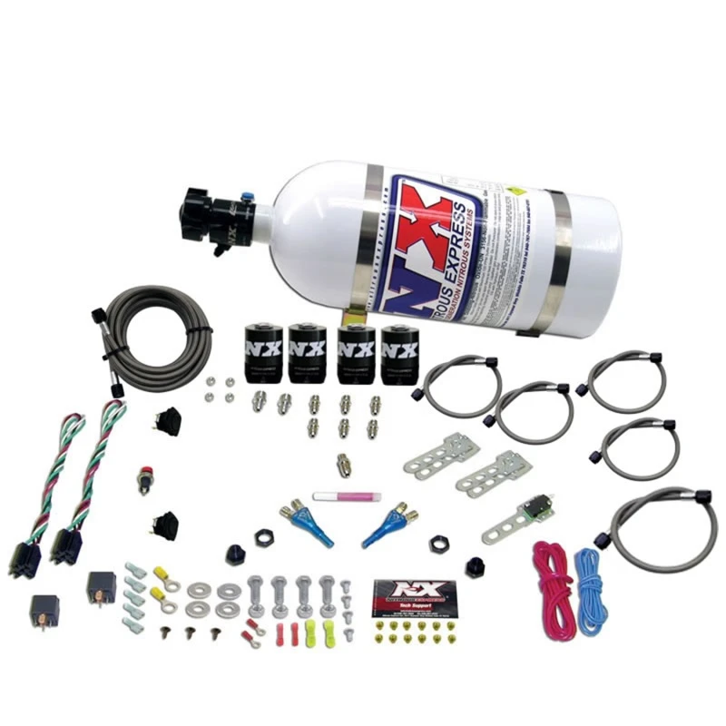 Nitrous Express Ford EFI Dual Stage Nitrous Kit (50-150PS x 2) mit 10lb Flasche