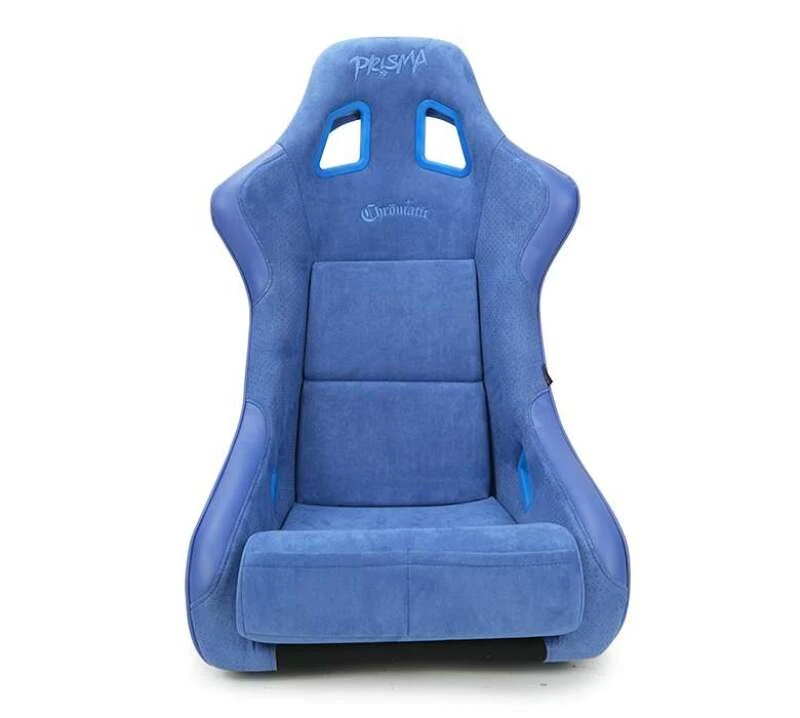 NRG FRP Bucket Seat Prisma-Chromatic Royal Blue Vegan Suede w/ Chameleon Back